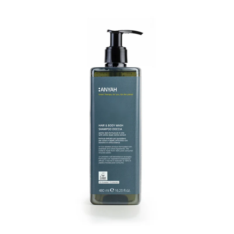 480ml Doccia Shampoo Anyah con estratto di ortica Gfl