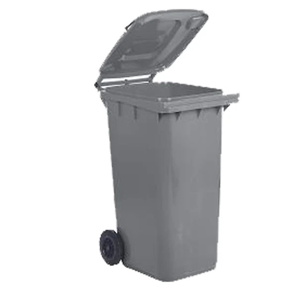 Mobil Plastic - 1-120-5-GRB - Bidone carrellato - 48x55x93 cm - 120 L - grigio - Mobil Plastic - 90020 - Conf. da 1 Pz.