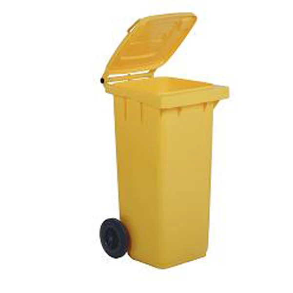 Mobil Plastic - 1-120-5-GIA - Bidone carrellato - 48x55x93 cm - 120 L - giallo - Mobil Plastic - 87254 - Conf. da 1 Pz.