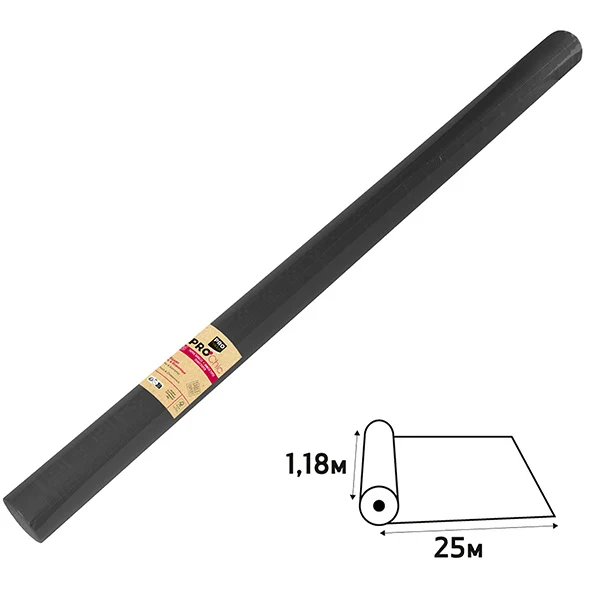 PRO nappe - R482534I - Tovaglia damascata - in rotolo - 1,18 x 25 m - carta - nero - Pro Nappe - 105694 - Conf. da 1 Pz.