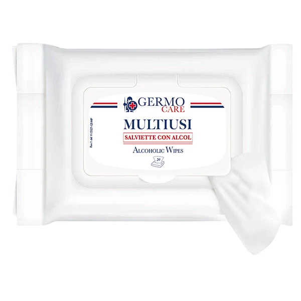 Germo - Q544 - Salvietta multiusi pocket maxi - Germo - busta 20 pezzi - 105269 - Conf. da 1 Pz.