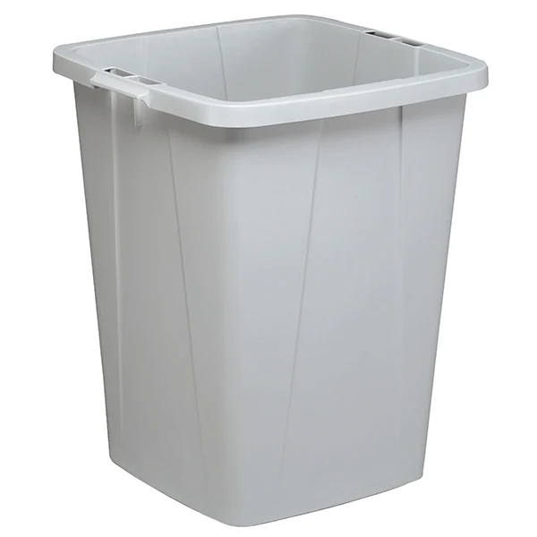 DURABLE - 1800505050 - Bidone DURABIN - con maniglie - senza coperchio - 90 L - 52 x 61 x 49 cm - PP - grigio - Durable - 104938 - Conf. da 1 Pz.