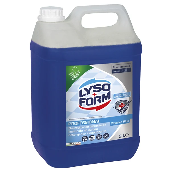 LYSOFORM - 9301017 - Detergente disinfettante Lysoform Plus - per pavimenti - classico - 5 L - Lysoform - 103645 - Conf. da 1 Pz.
