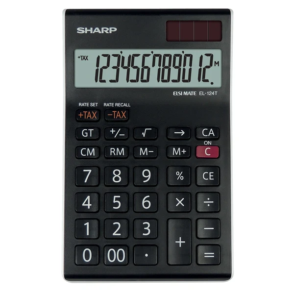SHARP - EL-124T - Sharp - Calcolatrice da Tavolo EL-124T - 12 cifre - EL-124T - SHAEL124T - Conf. da 1 Pz.