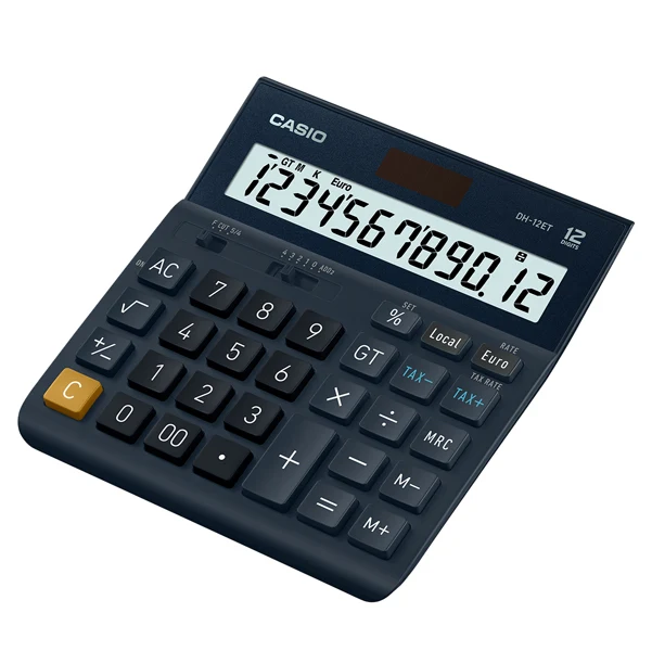 CASIO - DH-12ET-W-EP - Calcolatrice da tavolo DH-12ET - 12 cifre - blu - Casio - 48475 - Conf. da 1 Pz.