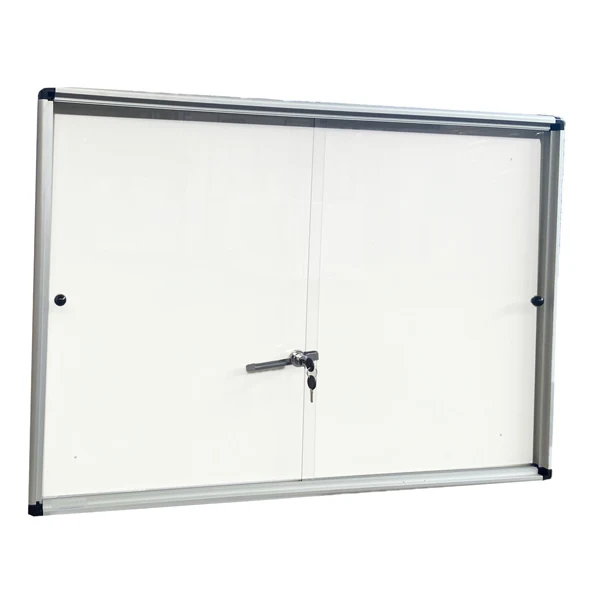 STARLINE - 2380-6 - Bacheca per interni - con anta scorrevoli - fondo bianco magnetico - 12 fogli A4 - verticale - Starline - STL6441 - Conf. da 1 Pz.