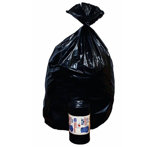 Rolsac - 21130-3 - Sacchi - 90 x 120 cm - 130 L - 63 micron - MDPE-HDPE - nero - Rolsac - conf. 10 pezzi - 89616 - Conf. da 1 Pz.