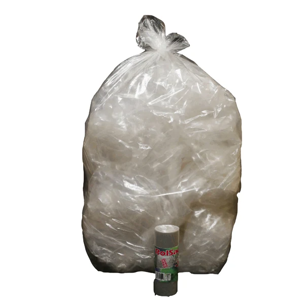 Rolsac - 10469 - Sacchi - 70 x 110 cm - 110 L - 22 micron - MDPE-HDPE - trasparente neutro - Rolsac - conf. 10 pezzi - 89609 - Conf. da 1 Pz.