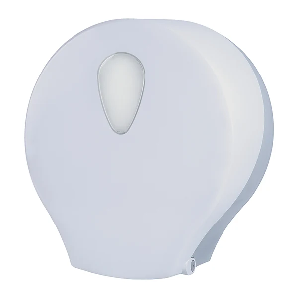 Medial - 920002 - Dispenser carta igienica Stileco rotolo Maxi Jumbo - 12,5 x 30,4 x 32,6 cm - rotolo diametro 27,5 cm - ABS - bianco - Medial - 105851 - Conf. da 1 Pz.