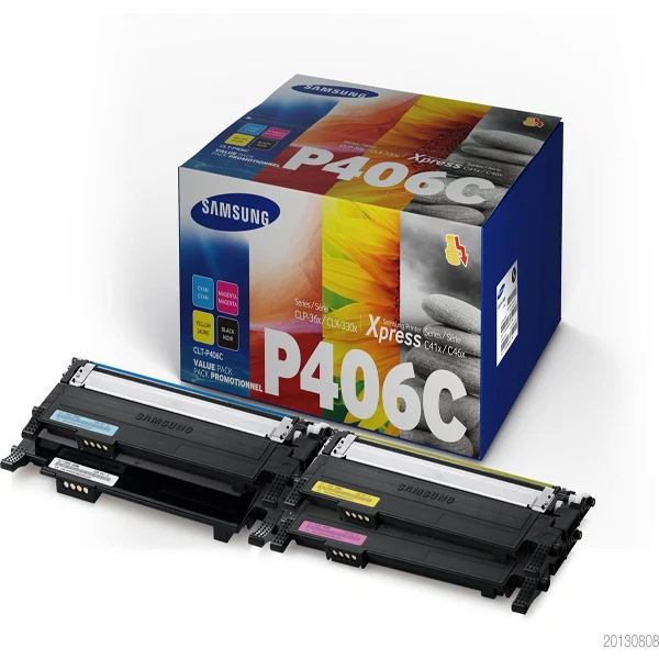 SAMSUNG - SU375A - Samsung-HP - Multipack 4 Toner originale - C-M-Y-K - CLTP406C-ELS - SAMSU375A - Conf. da 1 Pz.