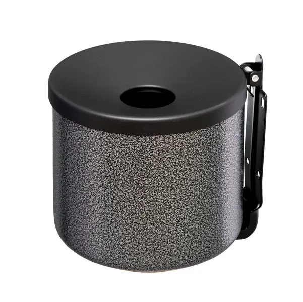 Medial - 106004 - Posacenere murale Nido - diametro 16 cm - H 14 cm - 2 L - metallo verniciato - silver punteggiato - Medial - 89993 - Conf. da 1 Pz.