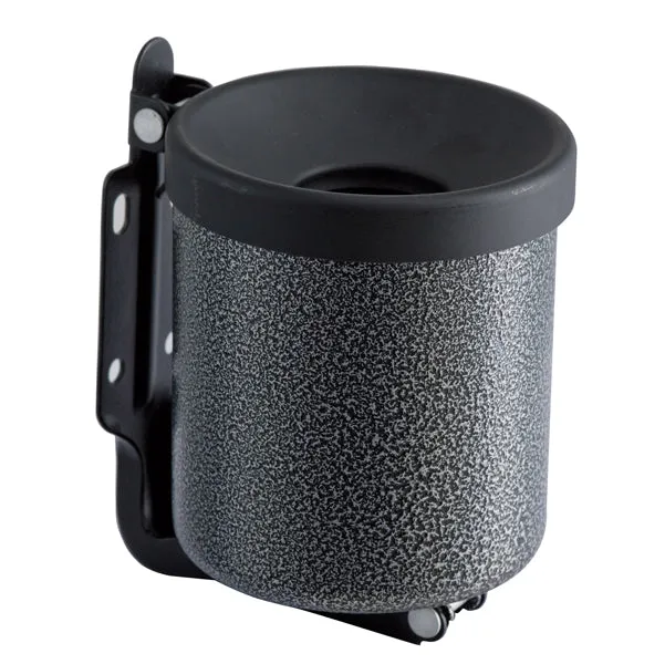 Medial - 106002 - Posacenere murale Nido - diametro 9,5 cm - H 13,5 cm - 0,5 L - metallo verniciato - silver punteggiato - Medial - 89991 - Conf. da 1 Pz.