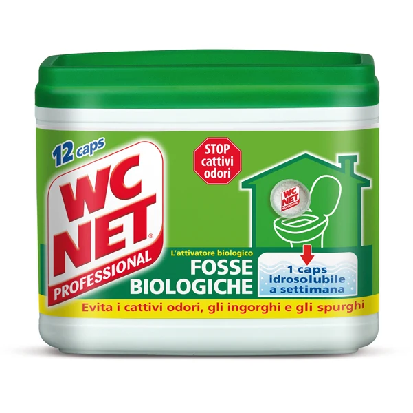 WC NET - M74408 - Fosse Biologiche - 12 capsule da 216 gr - WC Net - 51427 - Conf. da 1 Pz.