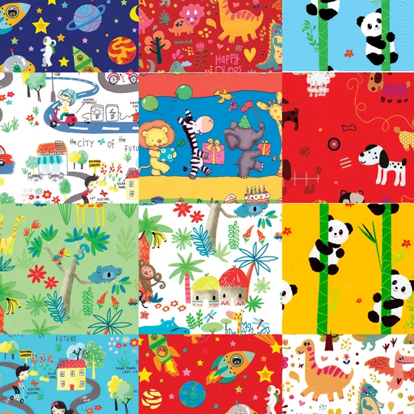 REX SADOCH - R4407GEN - Carta regalo - raso - Bambini - 70 x 100 cm - Rex Sadoch - scatola 100 fogli - 88312 - Conf. da 1 Pz.