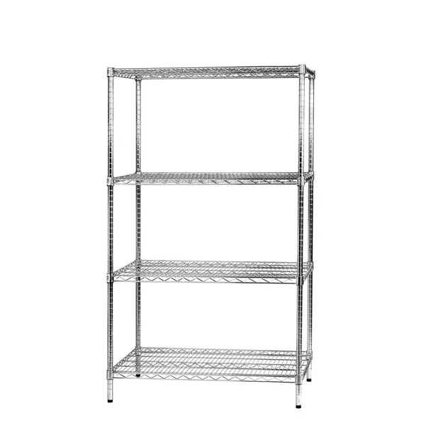SERENA GROUP - 4X609016 - Kit scaffale Archimede - 4 ripiani - 60 x 90 x 160 cm - acciaio cromato - Serena Group - 77017 - Conf. da 1 Pz.