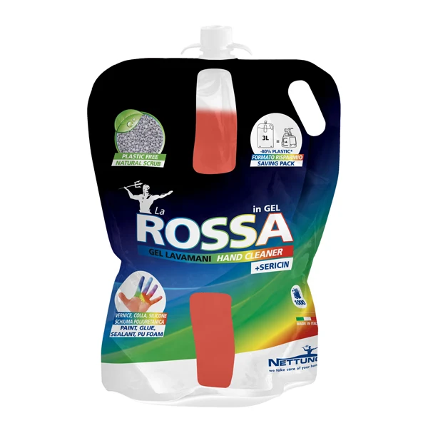 NETTUNO - 00788 - Gel lavamani La Rossa Gel - T-Bag ricarica per T-Duck - 3000 ml - Nettuno - 97562 - Conf. da 1 Pz.