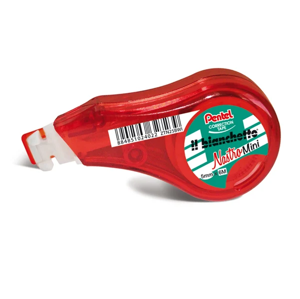 PENTEL - ZTN25BWI - Correttore a nastro mini Il Bianchetto - 5mm x 6mt - Pentel - 79994 - Conf. da 1 Pz.