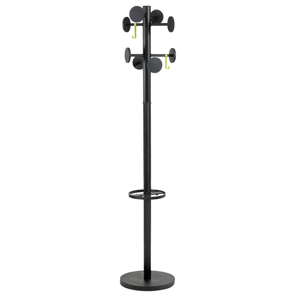 ALBA - PMSTAN3-N - Appendiabiti Stand3 - 8 posti - 175 x 37 cm - nero - Alba - 71270 - Conf. da 1 Pz.