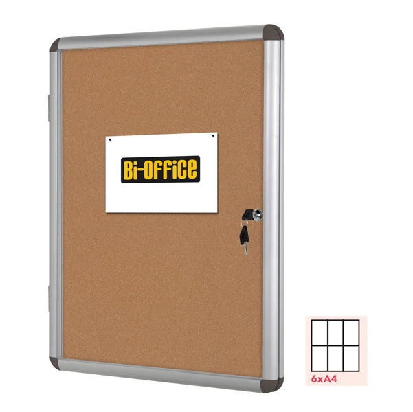 BI-OFFICE - VT620101150 - Bacheca per interni - fondo in sughero - 6 fogli A4 - orizzontale - Bi-Office - 67808 - Conf. da 1 Pz.