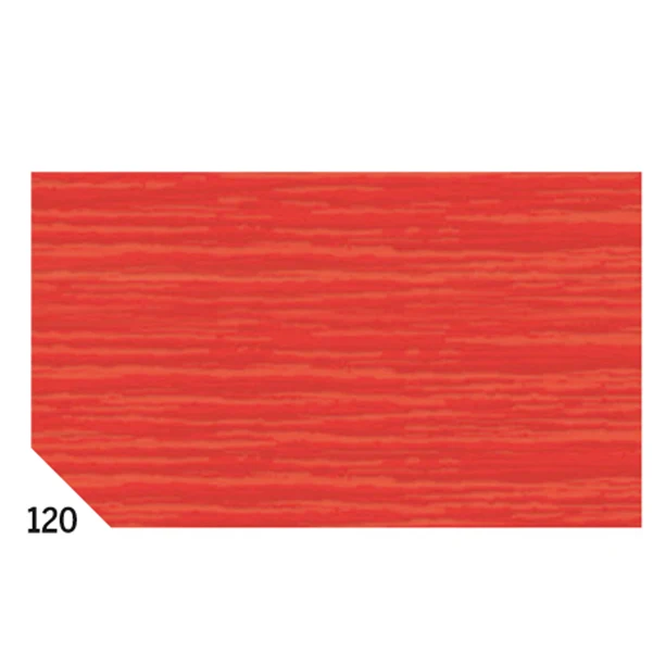 REX SADOCH - KR363-120 - Carta crespa - 50 x 250 cm - 48 gr - rosso 120 - Rex Sadoch - conf.10 rotoli - 46552 - Conf. da 1 Pz.