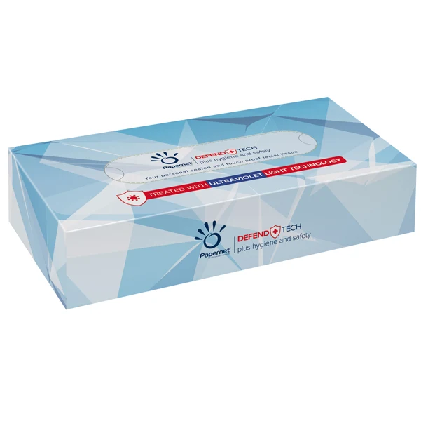 PAPERNET - 415938 - Veline facciali Defend Tech - pura cellulosa - 2 veli - Papernet - conf. 100 pezzi - 92220 - Conf. da 1 Pz.