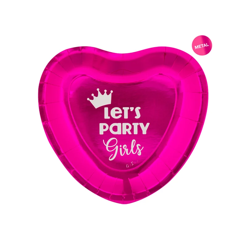 8 pz Piatto fuxia forma cuore € 3,90 + Iva