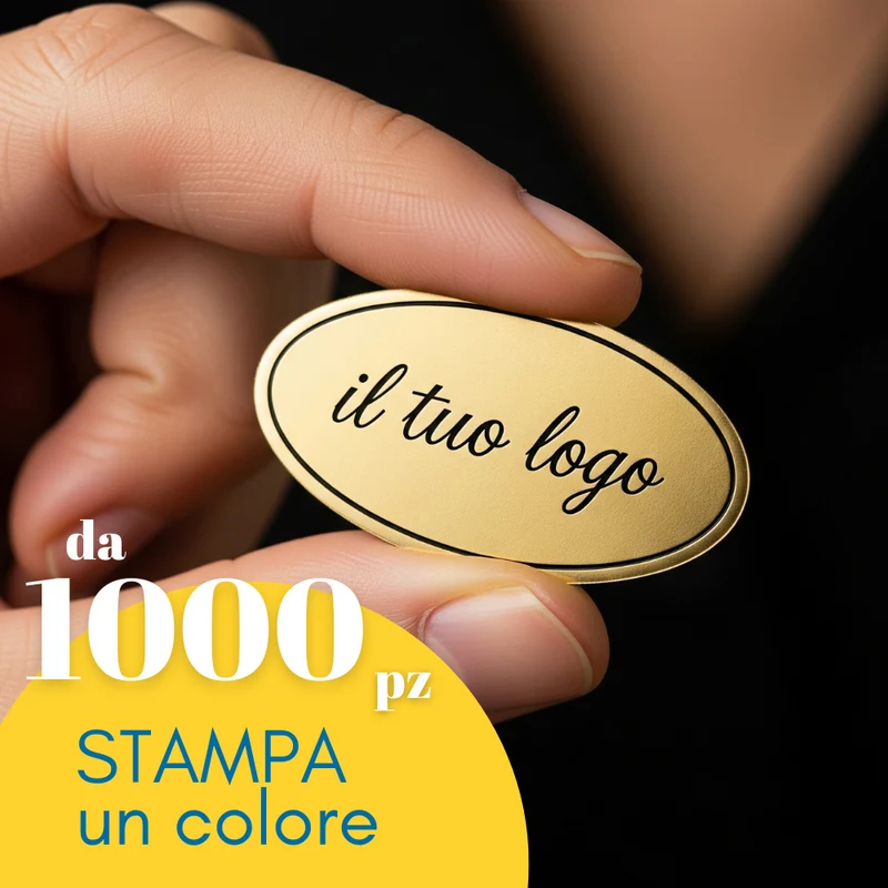 Etichette adesive personalizzate Oro
