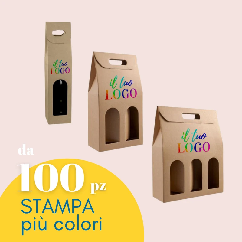 Scatole porta Bottiglia Personalizzate