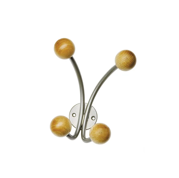 ALCO - U702824 - Appendiabiti da muro - 4 posti - 15 x 15 x 8,5 cm - argento - Alco - 53451 - Conf. da 1 Pz.