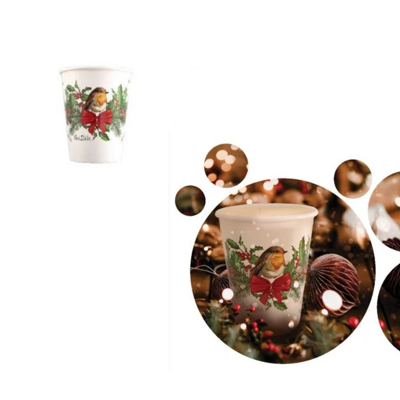 8 pz Bicchiere monouso natale € 1,44 + Iva