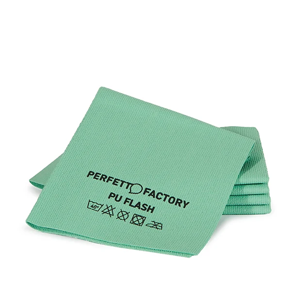 PerfettoFactory - 26593 - Panni PU Flash - 34 x 36 cm - verde - Perfetto Factory - conf. 5 pezzi - 105782 - Conf. da 1 Pz.