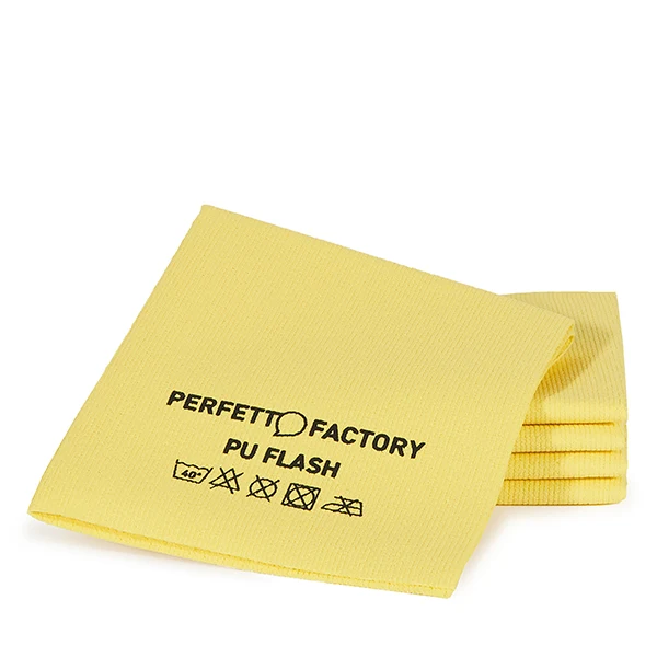 PerfettoFactory - 26592 - Panni PU Flash - 34 x 36 cm - giallo - Perfetto Factory - conf. 5 pezzi - 105781 - Conf. da 1 Pz.
