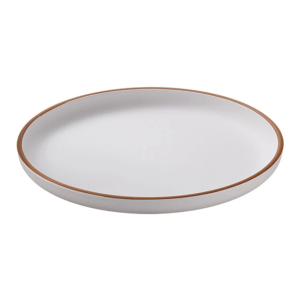 Leone - N0002 - Piatto piano - rPET - bianco - Ø22 x 2,6cm - Leone - 105502 - Conf. da 1 Pz.