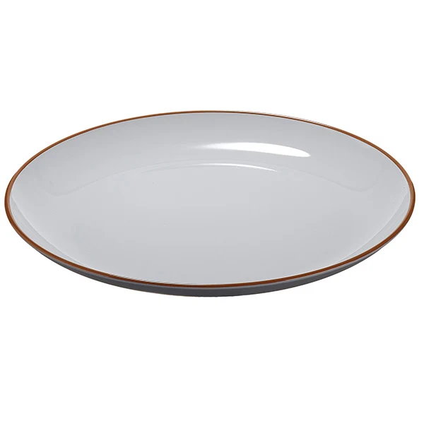 Leone - N0007 - Piatto piano - rPET - grigio - Ø27,5 x 2,8cm - Leone - 105500 - Conf. da 1 Pz.