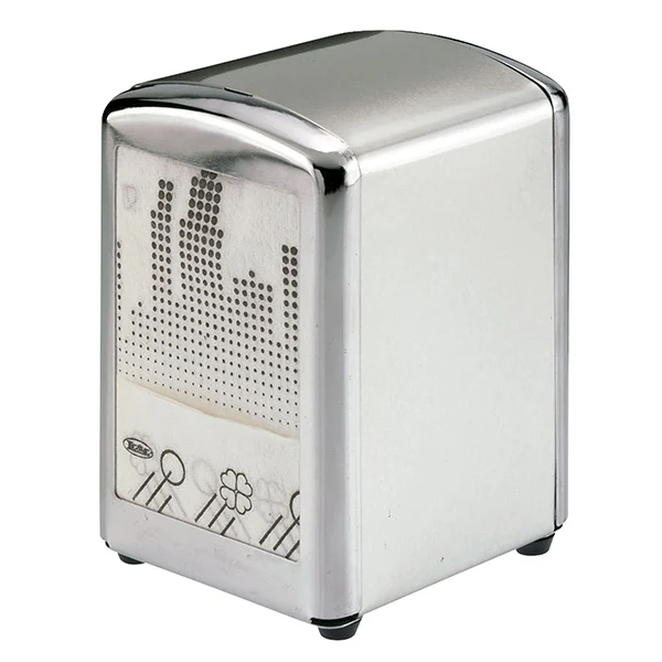 Leone - T1005.K - Dispenser tovaglioli da bar - 10x9x13 cm - argento - Leone - 105271 - Conf. da 1 Pz.