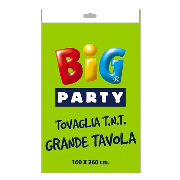 BIG PARTY - 14659 - Tovaglia TNT - 160 x 260 cm - verde mela - Big Party - 104749 - Conf. da 1 Pz.