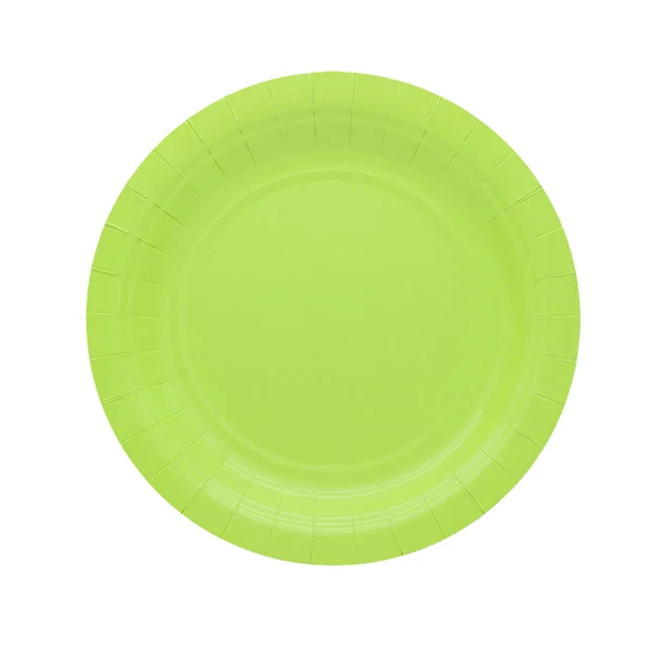 BIG PARTY - 74082 - Piatti piani Ecocolor - Ø18cm - biodegradabile - verde mela - Big Party - conf. 25 pezzi - 104733 - Conf. da 1 Pz.