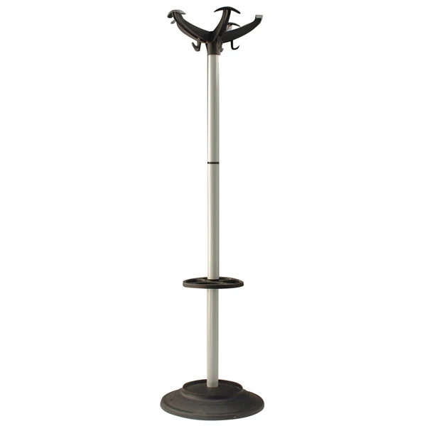 Unisit - APUEL-G - Appendiabiti - con portaombrelli - 5 posti - 168 x 46 cm - nero-grigio - Unisit - 58094 - Conf. da 1 Pz.