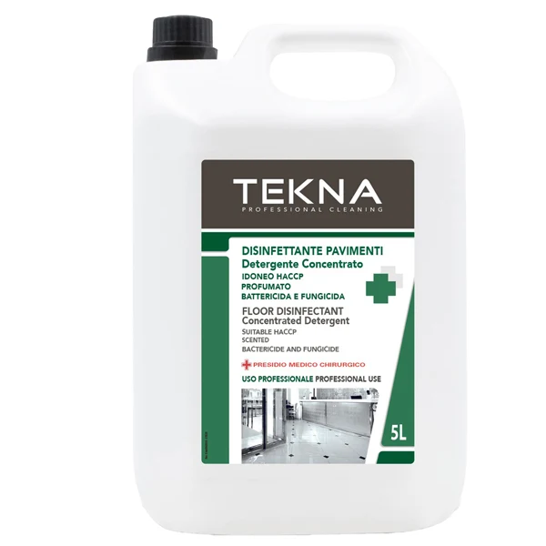 Tekna - K006 - Disinfettante detergente - per pavimenti - concentrato - 5 lt - Tekna - 95911 - Conf. da 1 Pz.