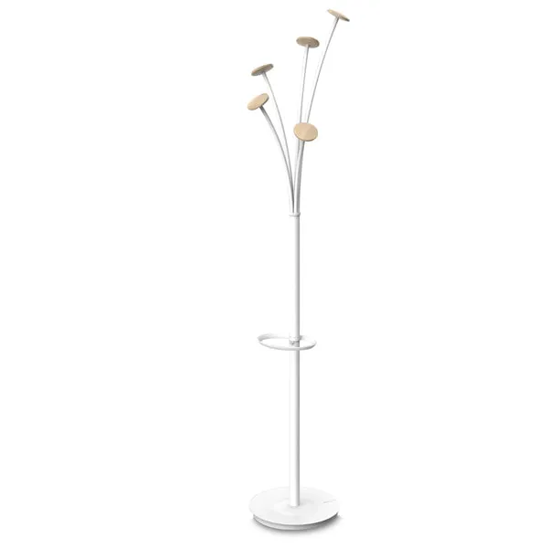 ALBA - PMFESTW BC - Appendiabiti Festival BC - 5 posti - 175 cm - bianco-legno chiaro - Alba - 92515 - Conf. da 1 Pz.