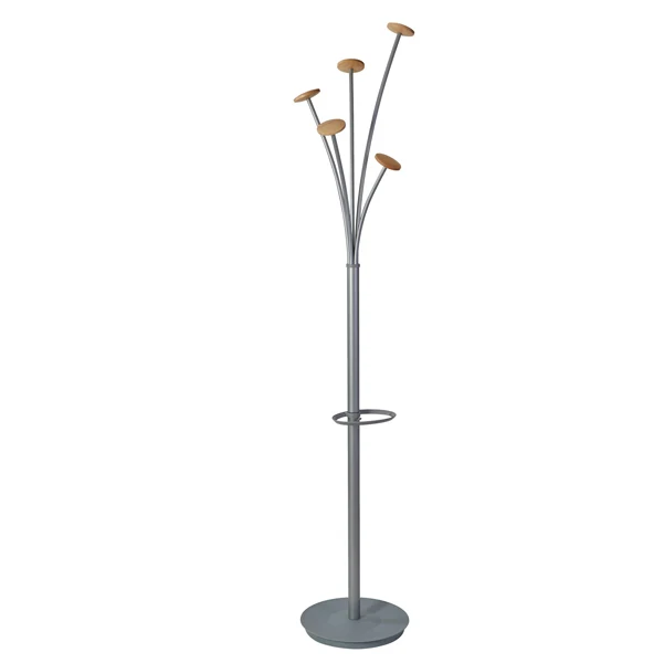 ALBA - PMFESTW M - Appendiabiti Festival M - 5 posti - 175 cm - grigio-legno chiaro - Alba - 92514 - Conf. da 1 Pz.