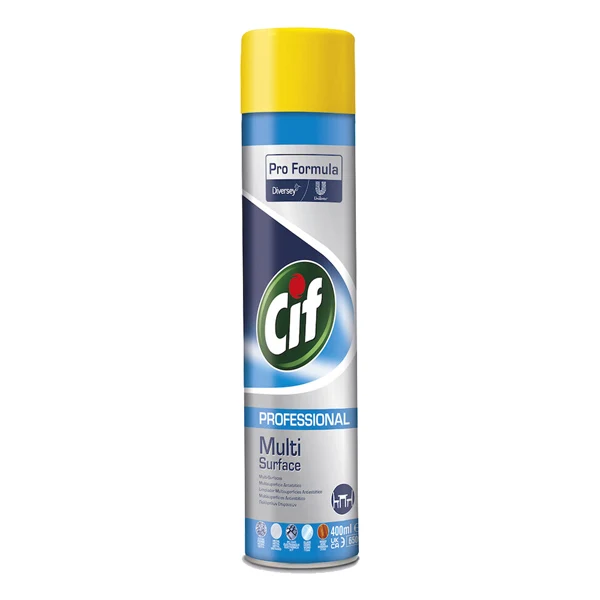 CIF - 101102905 - Spray Multi Surface - antistatico - profumo di pulito - 400 ml - Cif - 82606 - Conf. da 1 Pz.
