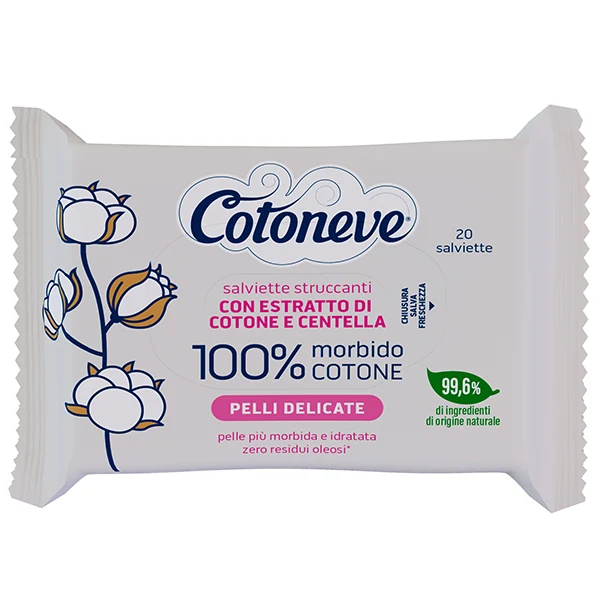 COTONEVE - 3674CV - Salvietta struccante - pelli delicate - cotone - Cotoneve - conf. 20 pezzi - 105931 - Conf. da 1 Pz.