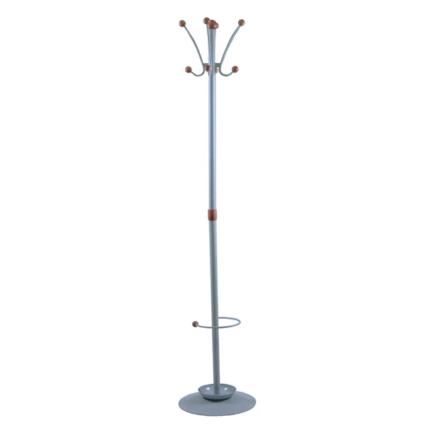 Unisit - APUBR4-GR - Appendiabiti Dallas - con portaombrelli - 8 posti - 180 x 40 cm - grigio - Unisit - 77076 - Conf. da 1 Pz.