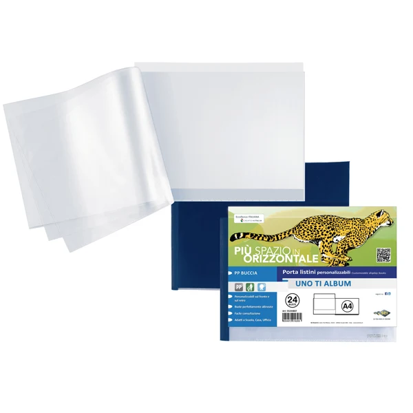 SEI ROTA - 55242407 - Portalistini personalizzabile Uno TI - 30x22 cm (album) - 24 buste - blu - Sei Rota - 48105 - Conf. da 1 Pz.