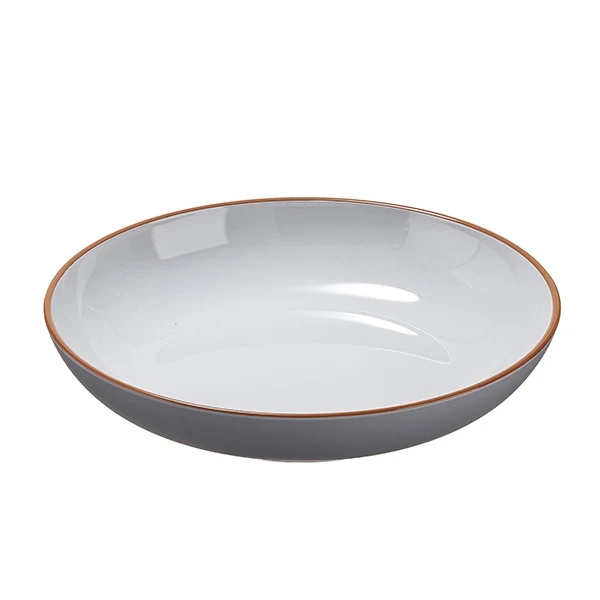 Leone - N0008 - Piatto fondo - rPET - grigio - Ø22,2 x 4,4cm - Leone - 105498 - Conf. da 1 Pz.