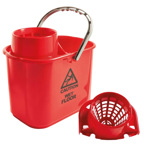 PerfettoFactory - 26546 - Secchio Polar - con strizzatore - 15 L - rosso - 30 x 27 x 37 cm - PerfettoFactory - 99710 - Conf. da 1 Pz.