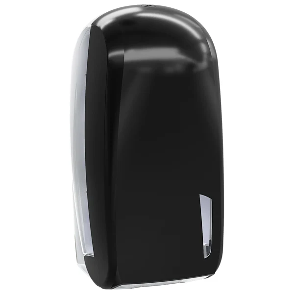 MAR PLAST - A90923BM - Dispenser carta igienica Skin Carbon - interfogliata - piegata a V e Z - 32,8 x 13,5 x 16,5 cm - 550-450 fogli - nero - Mar Plast - 99688 - Conf. da 1 Pz.