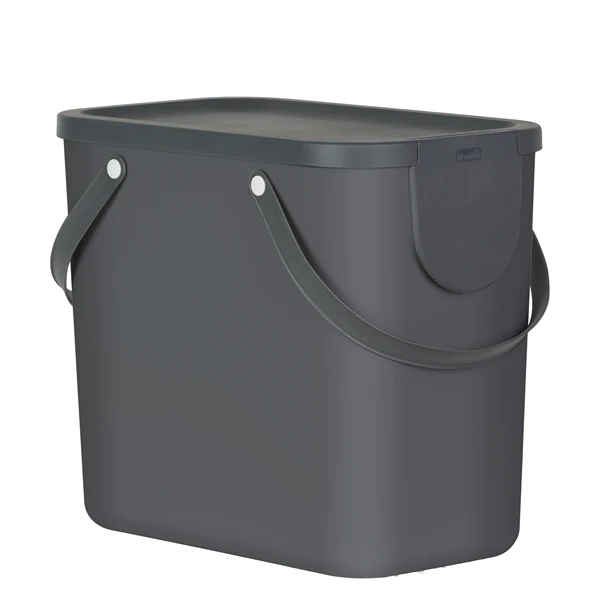 ROTHO - F707535 - Pattumiera Albula - 25 L - grigio antracite - Rotho - 91838 - Conf. da 1 Pz.