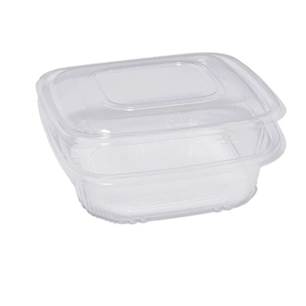 EUROPACK - 48421042 - Contenitori in PP - con coperchio incernierato - 18,5 x 18,5 x 5,2 cm - Europack - conf 50 pezzi - 90567 - Conf. da 1 Pz.